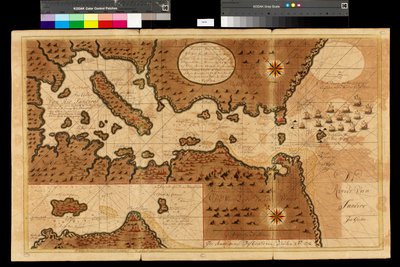Mappa della Baia di Rio de Janeiro da Gerard van Keulen